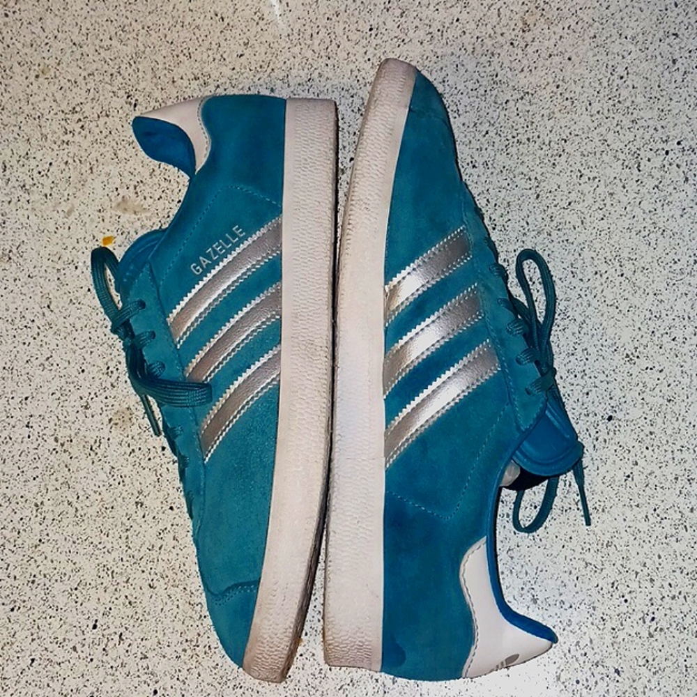 Adidas Gazelle Artic Fusion Silver Size 9 Women's Teal Suede